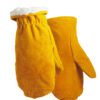 HAND ARMOR Sherpa Lined Cow Split Chopper Mitts – Tan