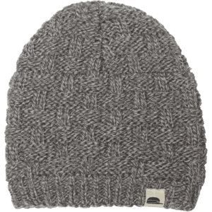 A gray hat is shown on a green background.