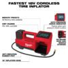 MILWAUKEE M18 18V Cordless Tire Inflator - Bare Tool (2848-20) - Image 7