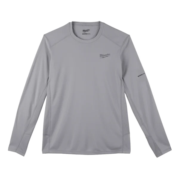 MILWAUKEE WORKSKIN™ Lightweight Performance Shirt - Long Sleeve- Gray (415G) - Image 11