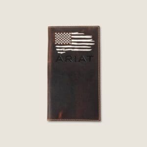A wooden plaque with the american flag on it.