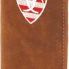 ARIAT Men's Flag Shield Rodeo Wallet - Aged Bark (A35547217) - Image 4