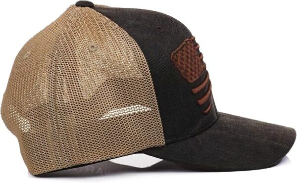 ARIAT Men's Flexfit 110 Small Shield Logo Snapback - Brown (A300012102) - Image 3