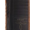ARIAT Men's Ostrich Print Floral Embossed Rodeo Wallet (A3553102) - Image 2