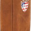 ARIAT Men's Flag Shield Rodeo Wallet - Aged Bark (A35547217) - Image 7