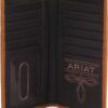 ARIAT Men's Flag Shield Rodeo Wallet - Aged Bark (A35547217) - Image 9