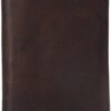 ARIAT Men's  Leather Tri-Fold Wallet with Emblem Concho - Dark Copper (A35122281) - Image 3