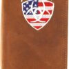 ARIAT Men's Flag Shield Rodeo Wallet - Aged Bark (A35547217) - Image 10
