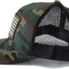 A close up of the back of a hat