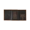 ARIAT Men's Flag Shield Tri-Fold Wallet- Aged Bark (A35548217) - Image 3