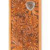 ARIAT Men's Leather Logo Floral Embossed Rodeo Wallet (A3559748)