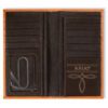 ARIAT Men's Leather Logo Floral Embossed Rodeo Wallet (A3559748) - Image 3
