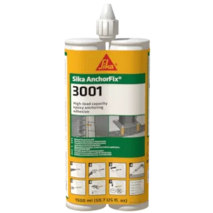 A bottle of sika anchorfix 3 0 0 1