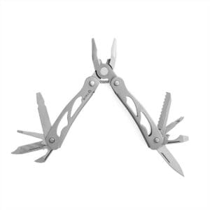 Open multi-tool showing pliers and blades